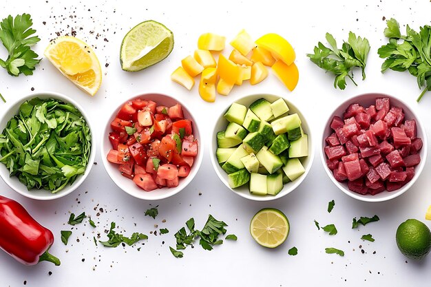 Тарелки с салатом